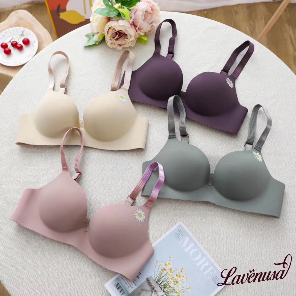 Áo lót su nữ đệm dày cao cấp nâng ngực không gọng hình hoa cúc LAVENUSA AL48
