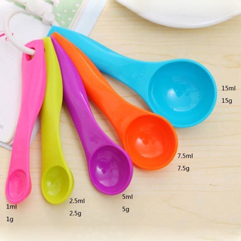 Set thìa đong mini- Chế biến ăn dặm cho bé( set 5 thìa)