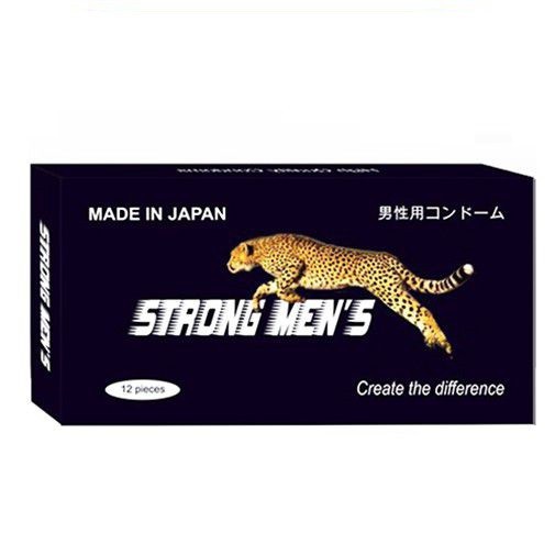 Bao cao su gân gai kéo dài thời gian hộp 12c Strongmen Nhật Bản