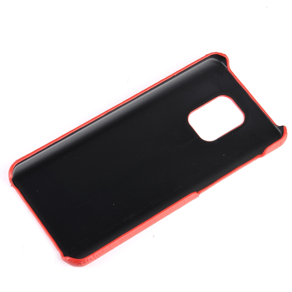 Xiaomi Poco M2 Pro Casing Fashion Crocodile Pattern Hard PC PU Leather Back Cover Hard Plastic Case Phone Cover