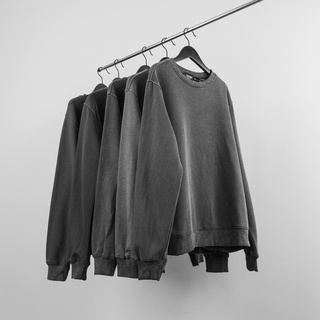 Áo sweater nỉ dài tay The Bad God Wash Plain