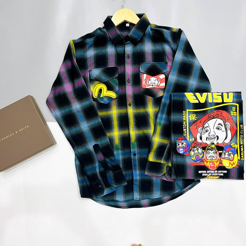 Áo sơ mi nam tay dài chất vải kante phối màu phối chuẩn form trẻ trung rất đẹp hàng shop PVT FASHION | BigBuy360 - bigbuy360.vn