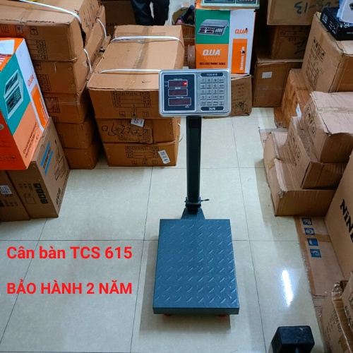 [ BẢO HÀNH 24 THÁNG ] Cân tính tiền điện tử cân bàn TCS - 615 ( 100KG &amp; 150KG ) dùng cho cân hàng hóa kho bãi