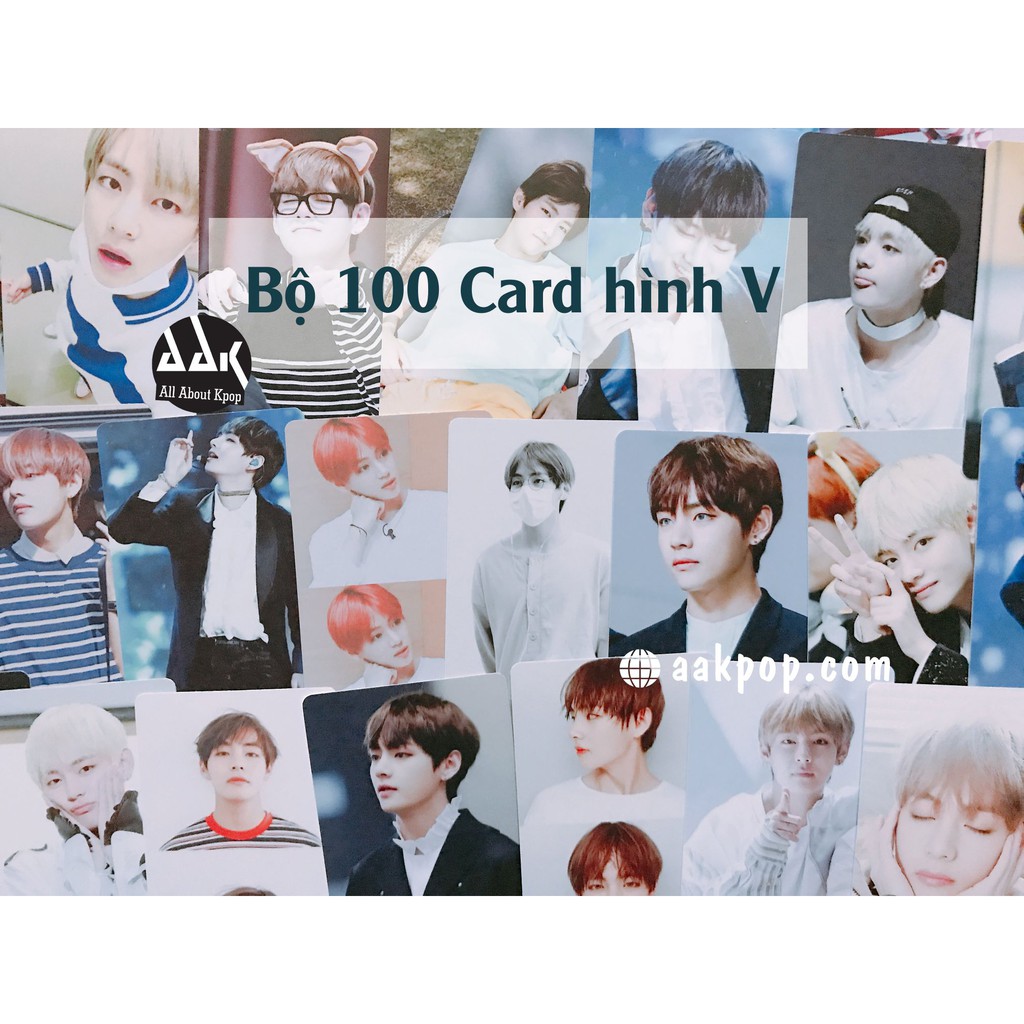 [V] Bộ 100 card hình V (Tặng kèm sổ card)