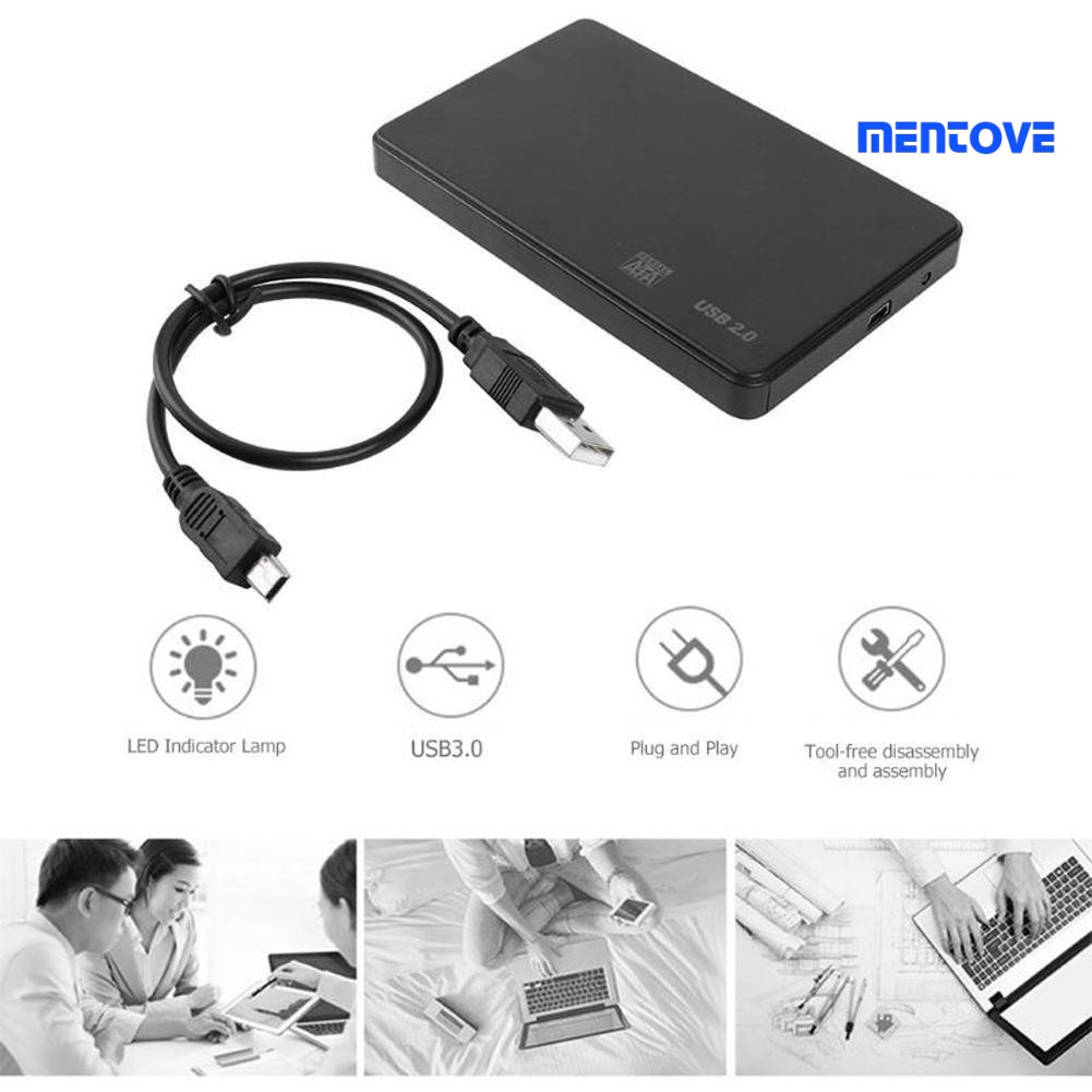 Hộp Đựng Ổ Cứng Ngoài Usb 3.0 / 2.0 2.5inch Sata Hdd Ssd | BigBuy360 - bigbuy360.vn