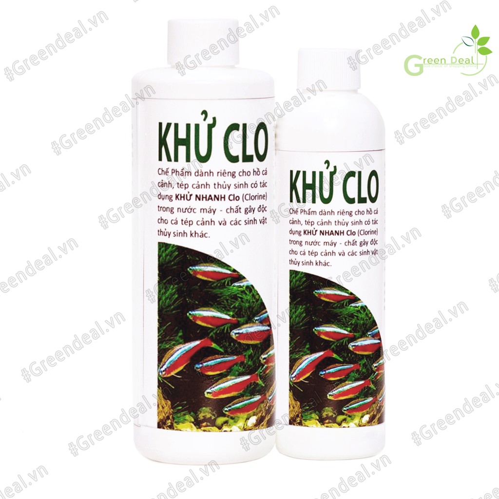 THUYSINHAZ - Khử Clo (Chai 230 ml) | Xử lý nước hồ cá thủy sinh