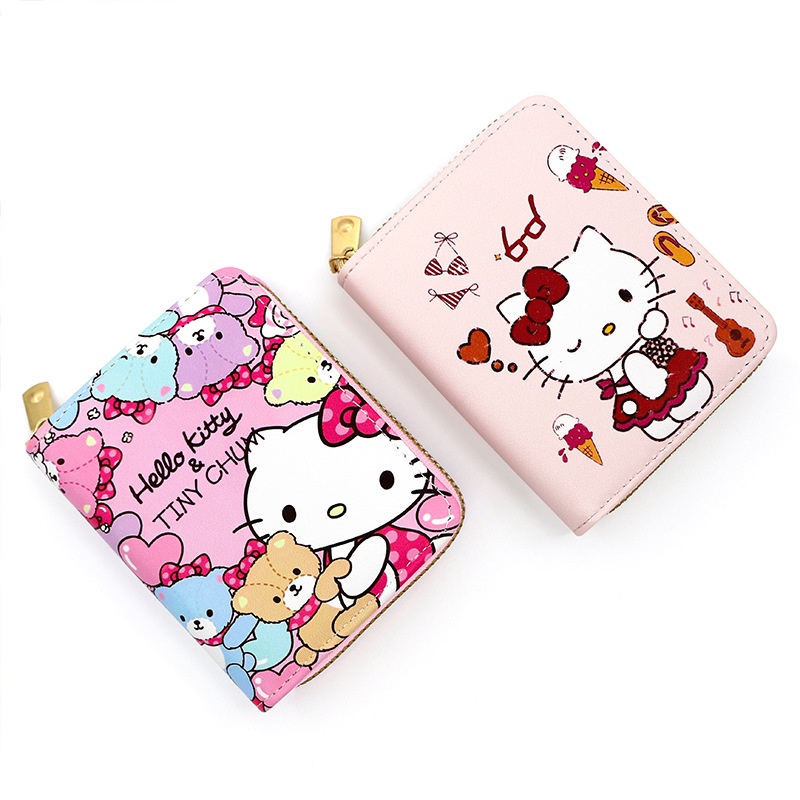 Ví Nhỏ Đựng Tiền Xu Hình Hello kitty Dễ Thương Có Khóa Kéo Cho Bé Gái BY2 YB2