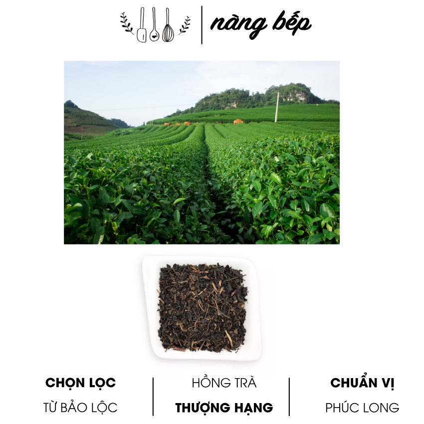 Hồng Trà, Trà Đen Nguyên Liệu Làm Trà Sữa Trân Châu THƯỢNG HẠNG - Nàng Bếp 120gr | BigBuy360 - bigbuy360.vn