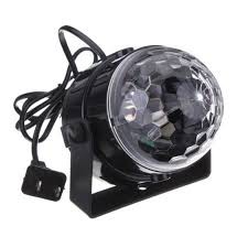 đèn  led xoay 7 màu vũ trường cảm ứng theo nhạc,bóng LED siêu sáng chiếu rộng dùng trang trí quán karaoke, bar, cafe..