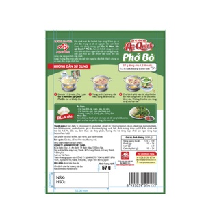 Bịch 12 gói x 57g Phở Bò Aji-Quick