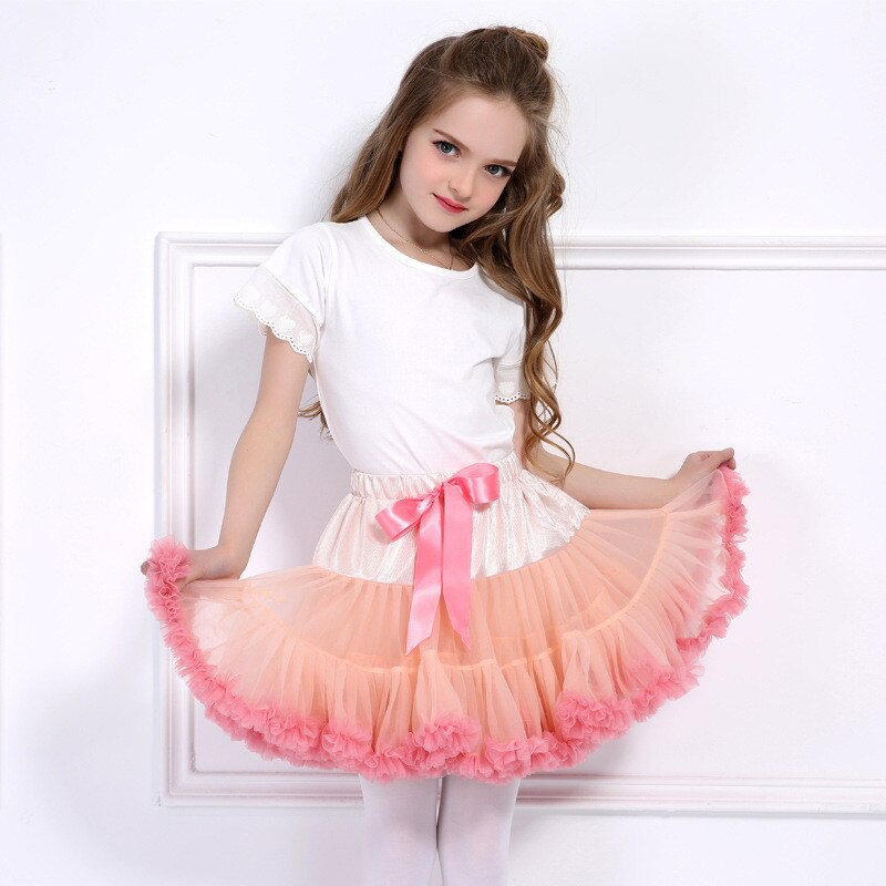 Váy múa ballet tutu ren công chúa cho bé gái