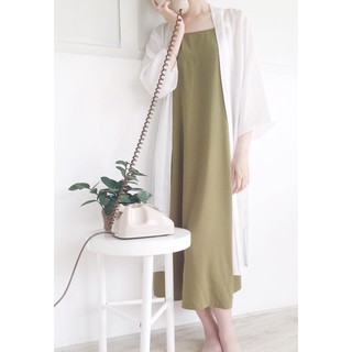 Kimono dáng dài Betterista - đen/trắng trơn hoặc có nẹp đối màu