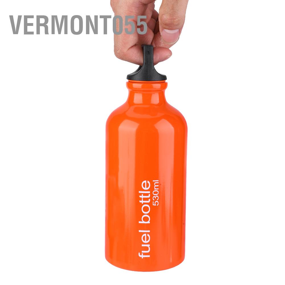 Vermont055 530ML Portable Gas Stove Tank Oil Containers Fuel Storage For Outdoor Camping Hiking