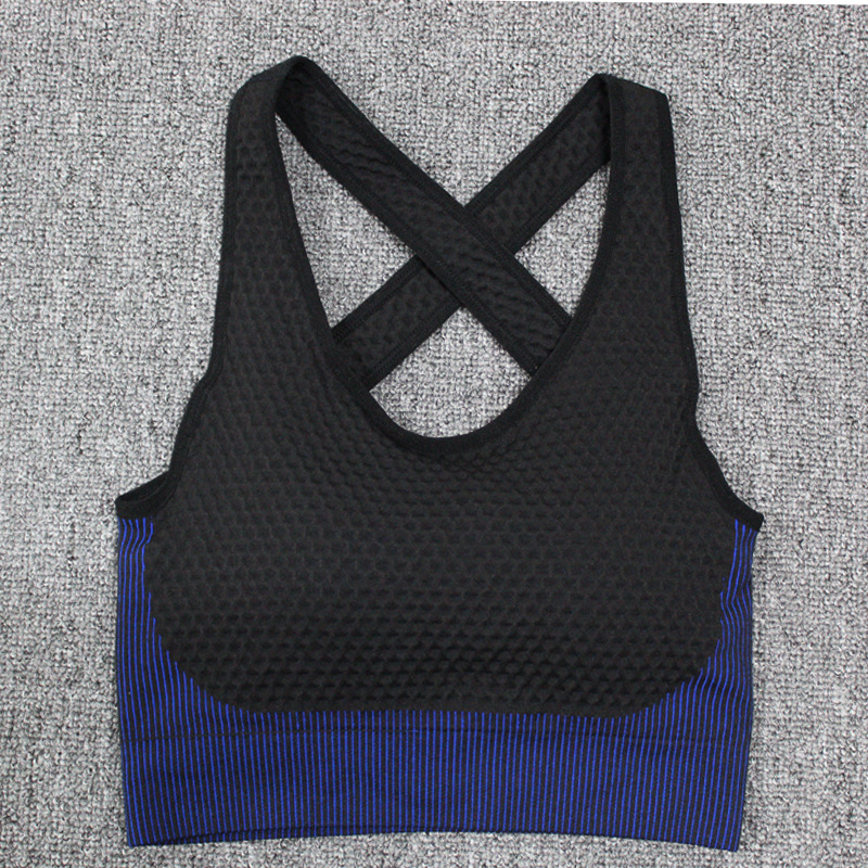 Nữ Yoga Vest Thể thao Áo ngực liền mạch Chống sốc Vẻ đẹp Lưng Áo ngực Nhanh khô Mặc thể thao