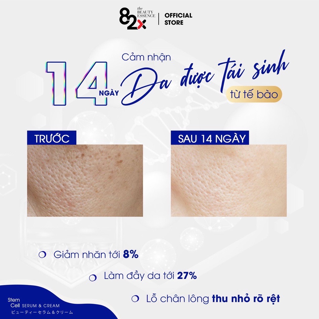 Tinh chất 82X AI STEM CELL SERUM tế bào gốc táo tuyết giúp cấp ẩm , dưỡng da chuyên sâu 10ml/lọ