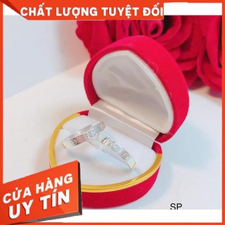Nhẫn đôi- chất liệu bạc- giá rẻ- khắc tên theo yêu cầu (mẫu 15)