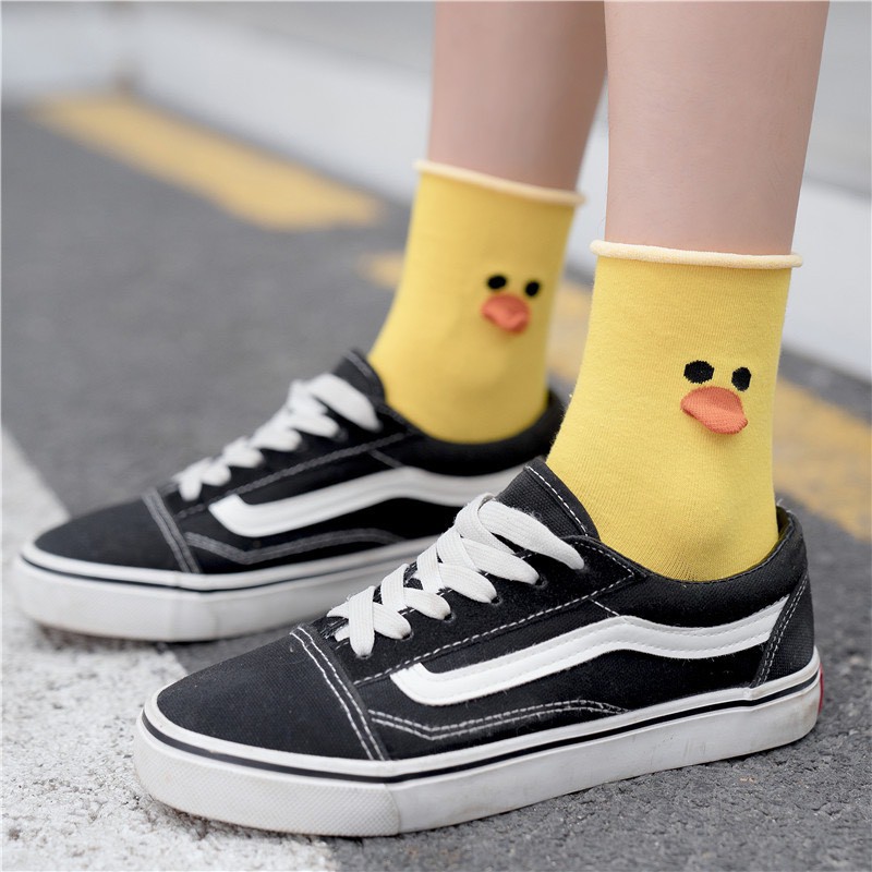 Tất nữ Mivino vớ cotton in hình Angry Bird nhiều màu đáng yêu TN47