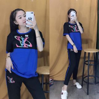 Bộ Thể Thao Nữ Áo Tay Ngắn L.V