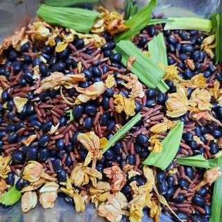 Trà gạo lứt giảm cân Dakfoodfamily, gạo lứt đậu đen đậu đỏ hoa nhài lá dứa