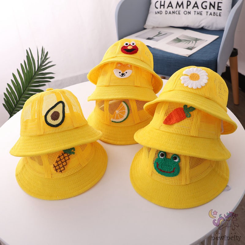 Nón tai bèo chống nắng họa tiết hoạt hình thời trang mùa hè xinh xắn cho trẻ em