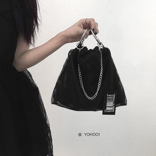 (SẴN) Túi Đeo Chéo Phối Dây Xích