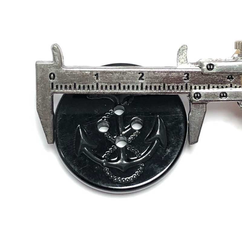 5 cái - Nút lớn 3cm loại nhựa tốt bóng đẹp khắc hoa văn mỏ neo tinh xảo dùng trang trí áo khoác, đầm, quần, sp handmade