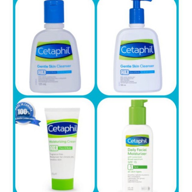 GIÁ SÔC NHIỆT [Cetaphil Chính Hãng Canada] Sữa Rửa Mặt Dịu Nhẹ Cetaphil (125ml,500ml) GIÁ SÔC NHIỆT