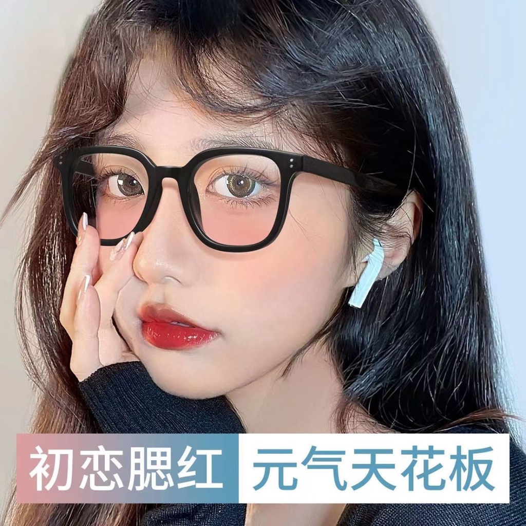 Kính Mát Gọng Vuông Màu Đen Phong Cách Hàn Quốc Cho Nữ