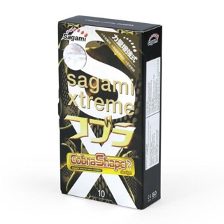 Bao cao su Sagami Xtreme Cobra Shape 10 chiếc hình rắn hổ mang