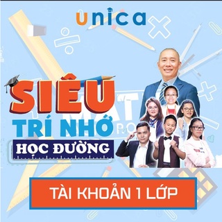 Toàn quốc- [E-voucher] TÀI KHOẢN VIP 12 LỚP: Siêu trí nhớ học đường từ lớp 1 đến lớp 12 - Unica