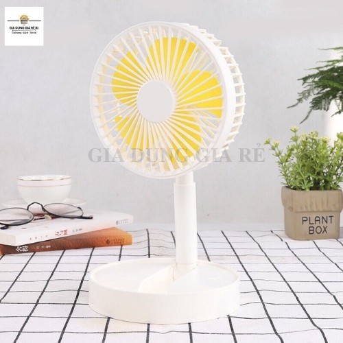 Quạt Mini Gấp Gọn Để Bàn Để Giường Ngủ 3 Chế Độ