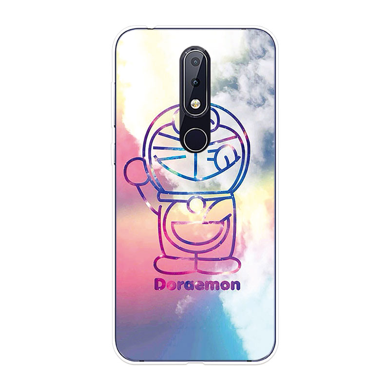 Ốp Lưng Nokia 6.1 7.1 Plus 8 8.1 X6 X7 TPU mềm Case Doraemon