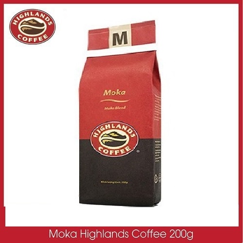 [SenXanh Emart]  Cà phê Rang xay Moka Highland Coffee 200g