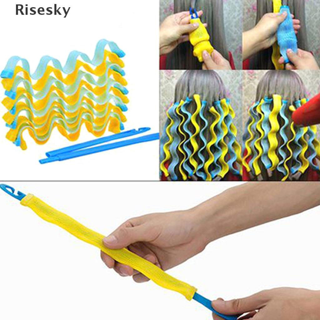 (Hàng Mới Về) Bộ 10 Dụng Cụ Uốn Tóc Không Dùng Nhiệt 30cm