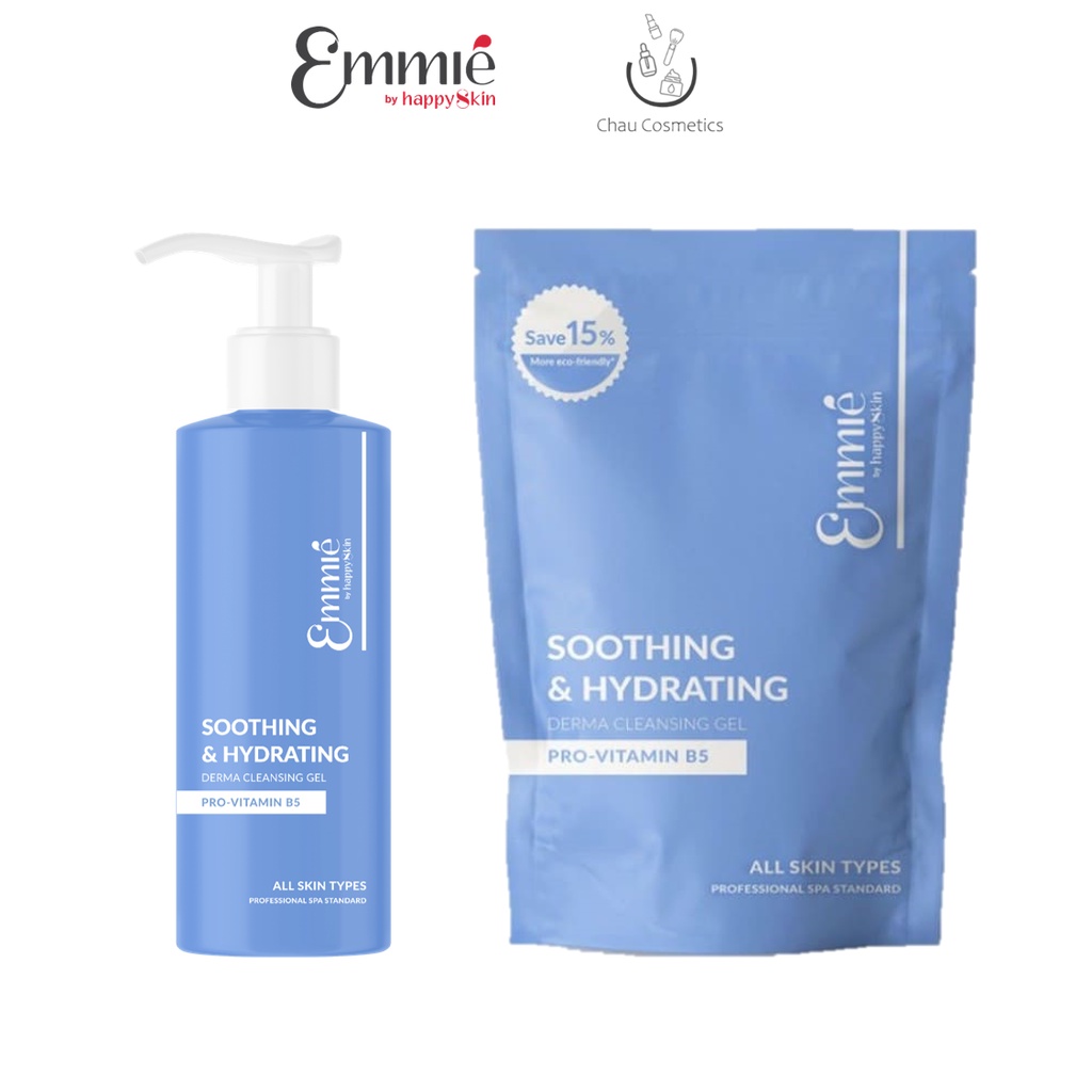 Gel Rửa Mặt Emmié Pro Vitamin B5 Dịu Nhẹ và Cấp Ẩm Sâu Emmie by Happy Skin 180ml