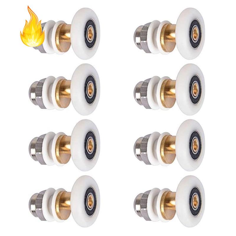 Bộ 8 Con Lăn Cửa Kính Nhà Tắm 20mm Siêu Mỏng