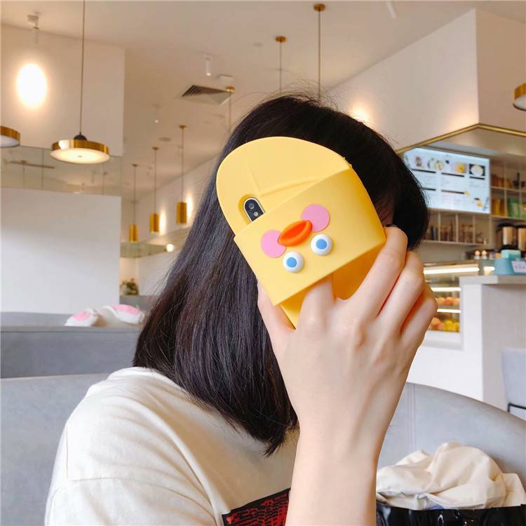 Ốp Điện Thoại Hình Chú Vịt Ngộ Nghĩnh Cho Iphone 11 / 11pro / Max / Xs / Xr / 8 / 7 / 6 / Plus / 12
