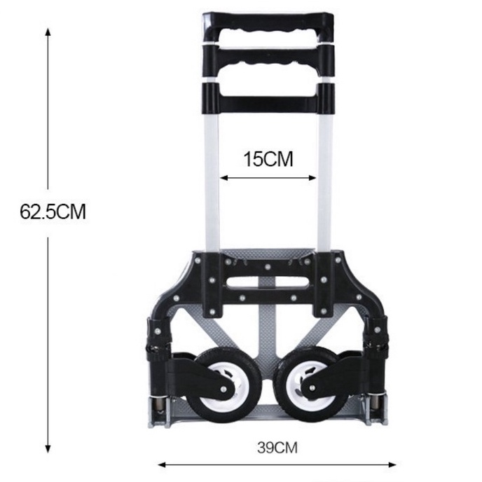 Xe Đẩy TOSHUDO Hợp Kim Nhôm Cao Cấp - Xe Kéo Hàng Gấp Gọn Leo Cầu Thang Tải Trọng 85kg