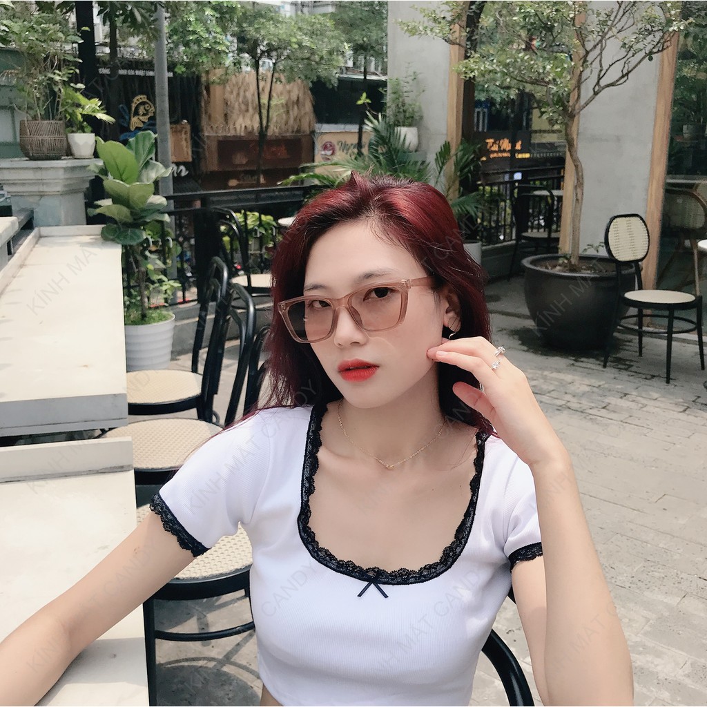 Kính mát vuông thời trang nam nữ OF8K12 - Kính mắt Candy