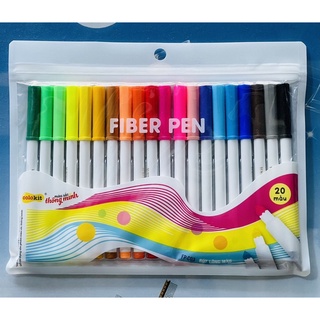 Bút lông 20 màu fiber fp-c03 thiên long