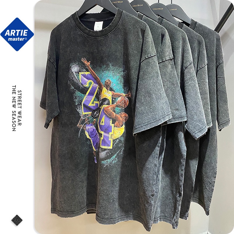 Áo Thun Retro Bóng Rổ Số 24 | ARTIE Basketball Retro Washed Tee