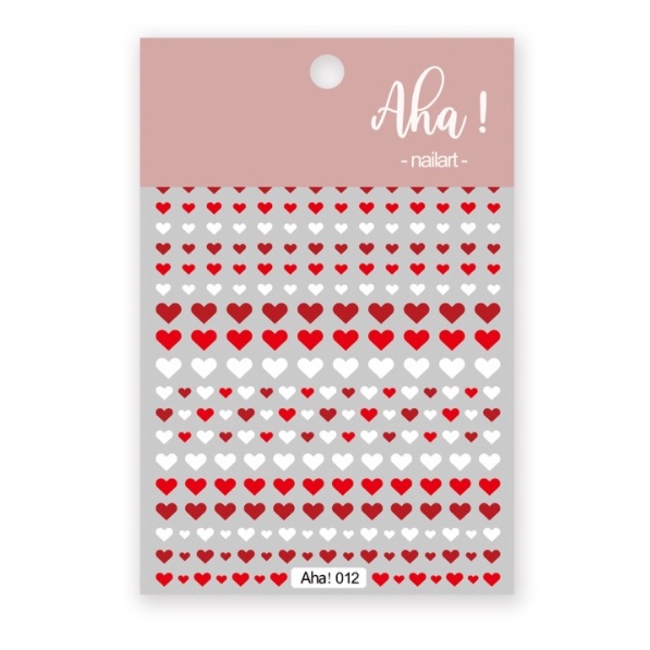 Sticker 3D | Trái Tim | Hình dán móng tay | Aha! 012