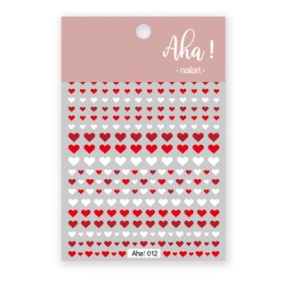 Sticker 3D | Trái Tim | Hình dán móng tay | Aha! 012