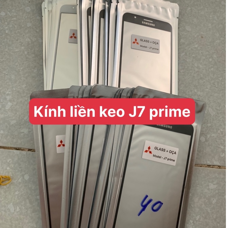 kính samsung J7 prime - kính ép liền keo