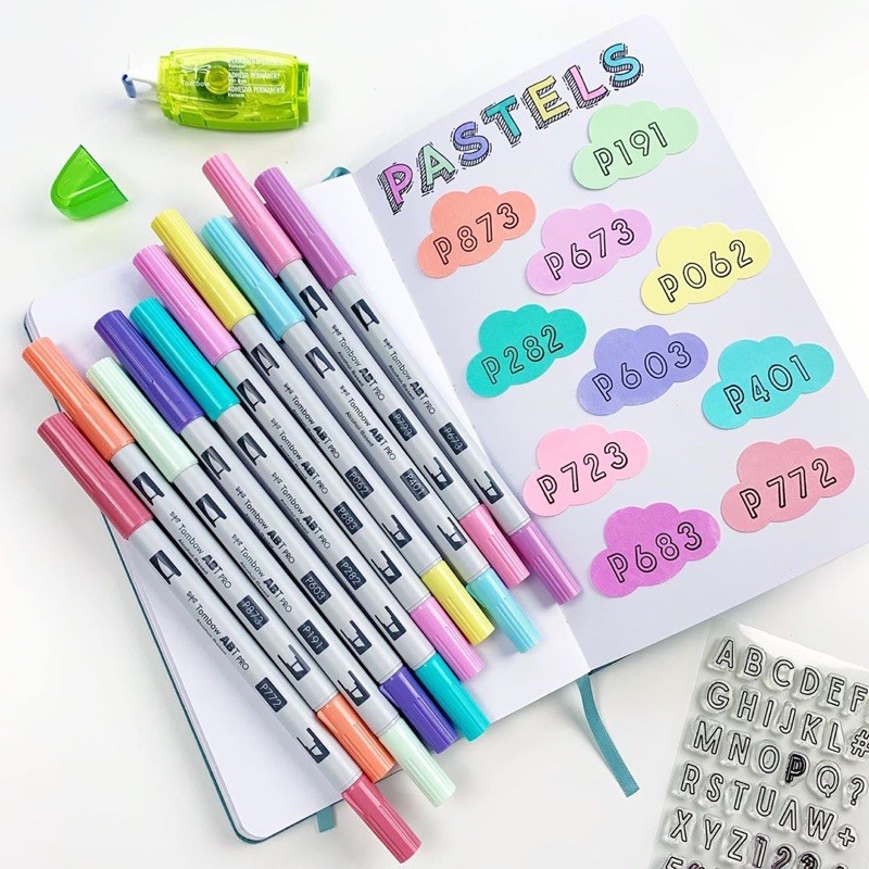 [DA ĐEN] Bút Marker Tombow ABT Pro Bộ 6/12 Màu