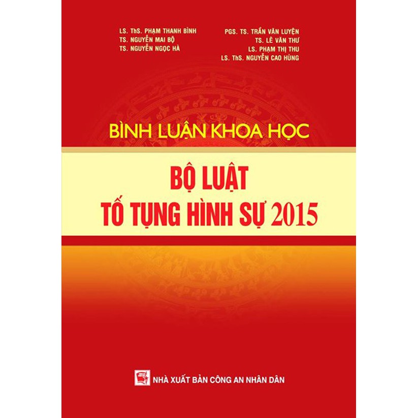 Sách - Bình luận khoa học bộ luật tố tụng hình sự 2015