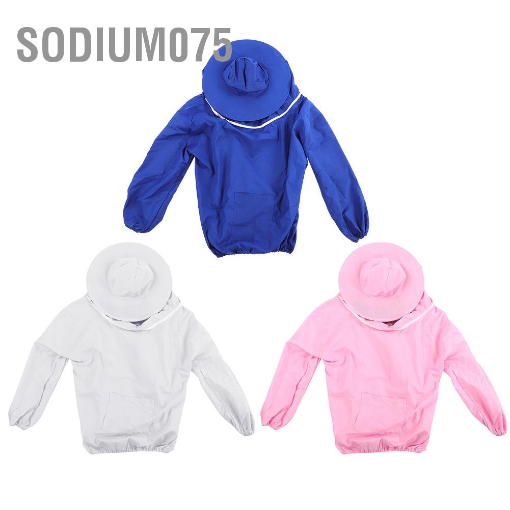 Sodium075 Outdoor Beekeeping Protective Veil Jacket Breathable Bee Suit Beekeeper Supplies Accessory