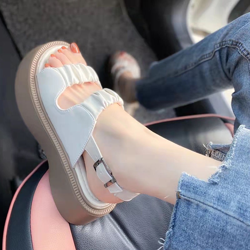 Xăng đan Phong Cách Retro Mùa Hè Mới Dành Cho Nữ Size S 2022
