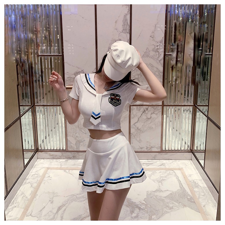 Đồ ngủ Cosplay thủy thủ Sexy màu trắng nhẹ nhàng | BigBuy360 - bigbuy360.vn