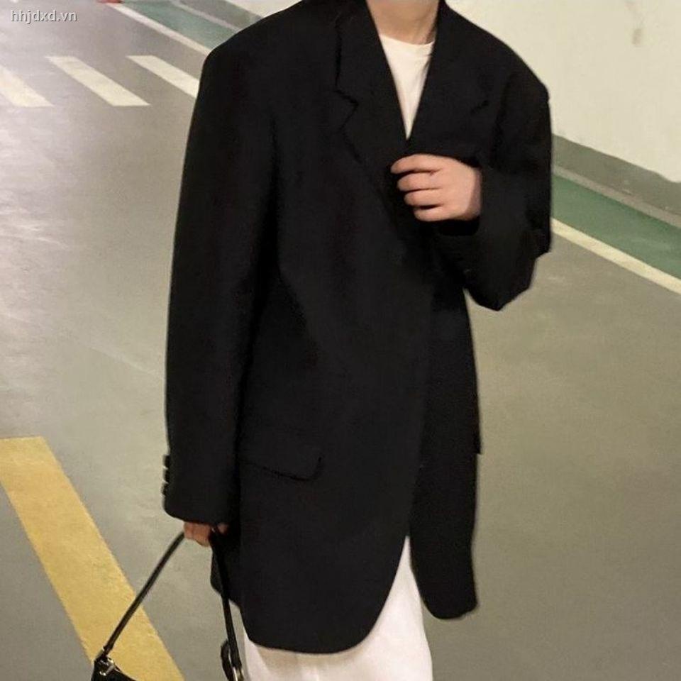Áo khoác vest đen dáng rộng thời trang mùa thu phong cách Hàn Quốc cho nữ 2021 | WebRaoVat - webraovat.net.vn